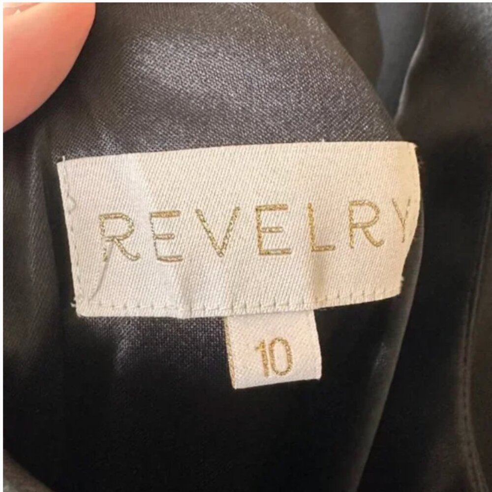 Revelry Nicole Crepe Dress (Never worn/altered) - Tall 46” waist to hem -